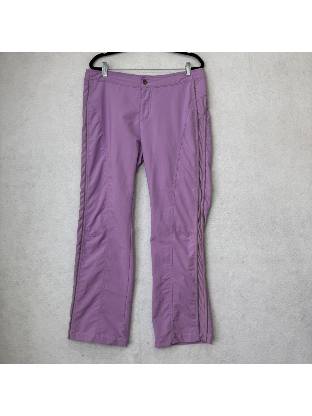 Nike Track Pants Womens M Purple Lightweight Zip Pocket Running Athletic Gym